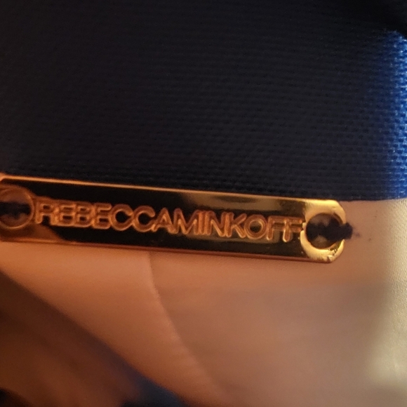 Rebecca Minkoff Blue to Tan Ombre Zip Up Jacket Size Medium - Picture 6 of 10